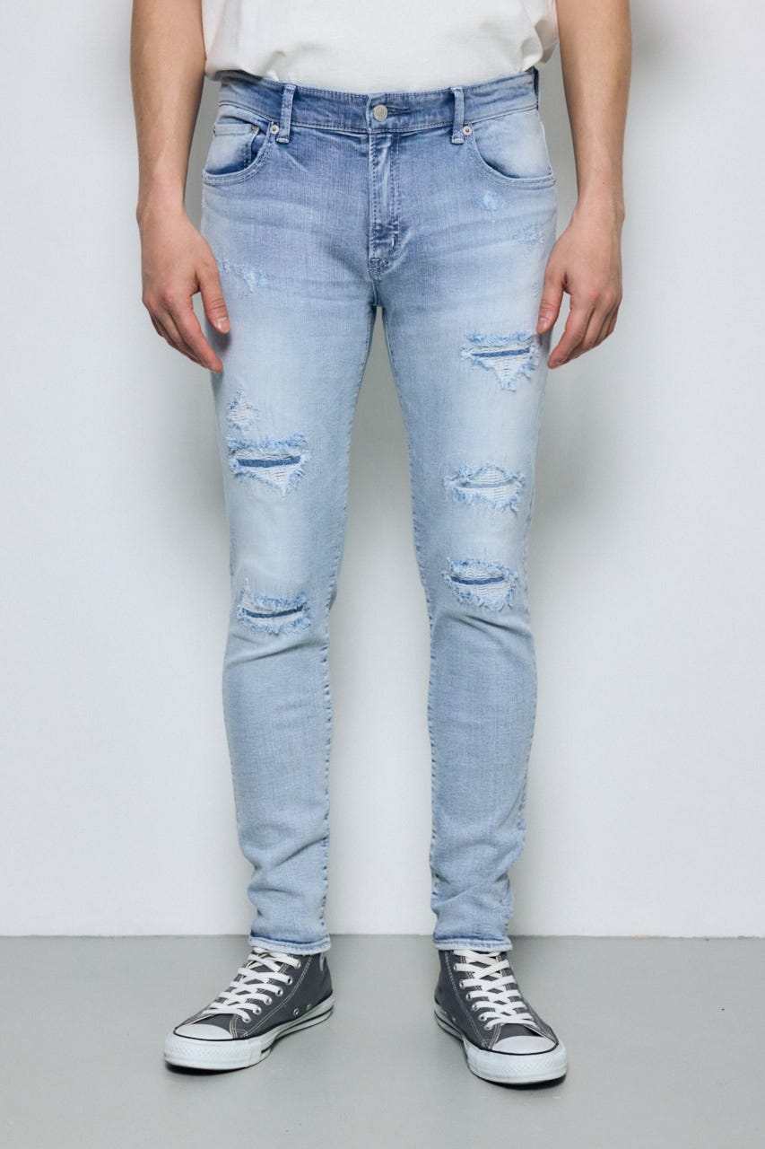 AZUL DENIM リペアスキニー L/BLU S