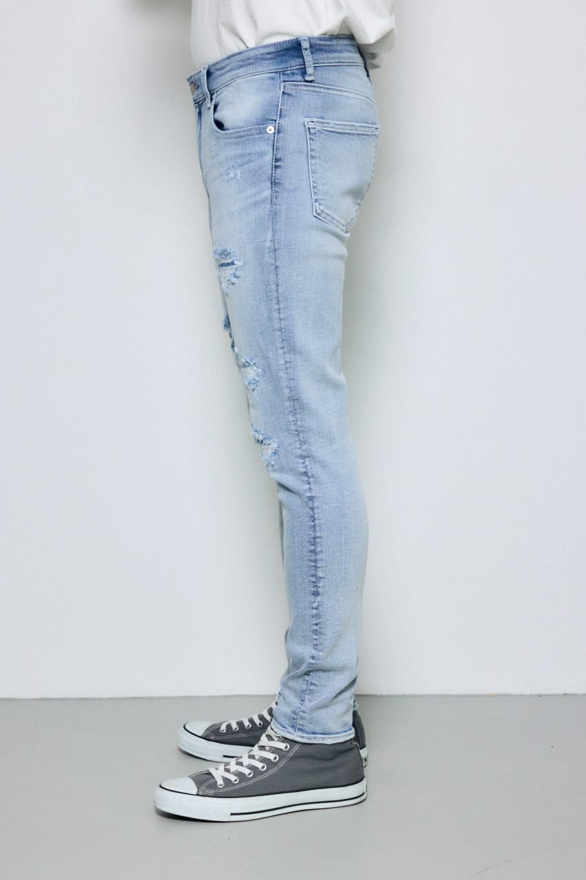 AZUL DENIM リペアスキニー L/BLU S