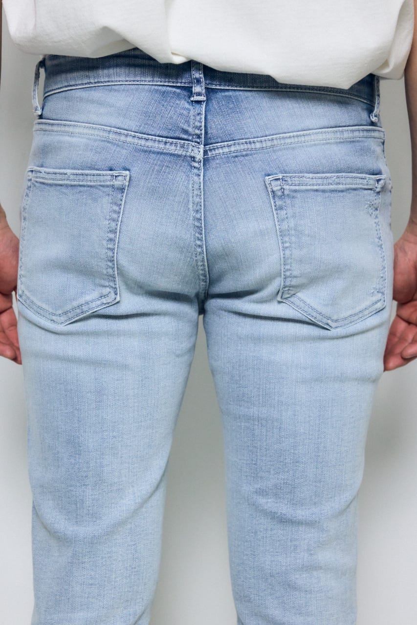 AZUL DENIM リペアスキニー L/BLU S