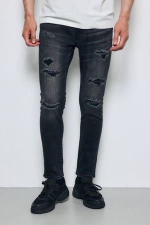 AZUL DENIM リペアスキニー