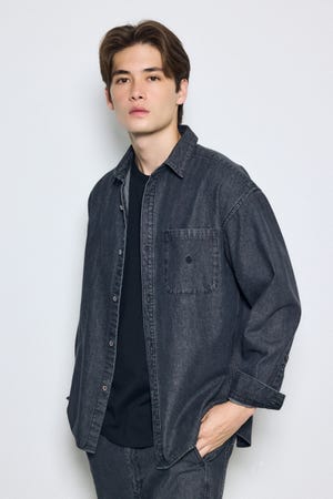 【POLO BCS×AZUL】デニム長袖シャツ