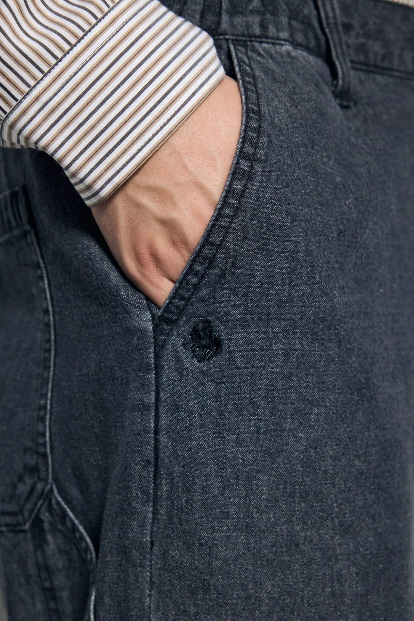 【POLO BCS×AZUL】ペインターデニム BLK L