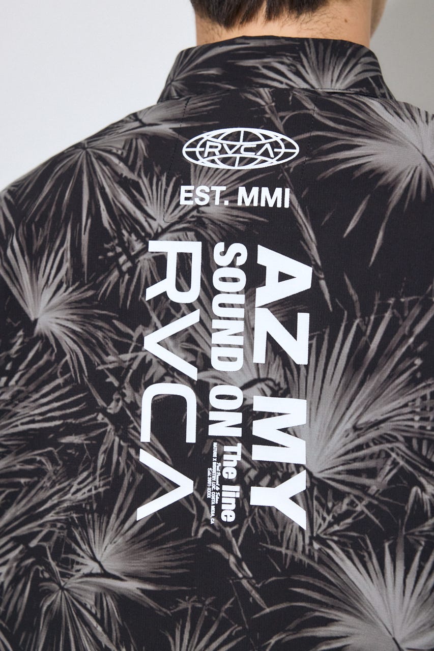 【RVCA×AZUL】総柄シャツ 柄BLK FREE