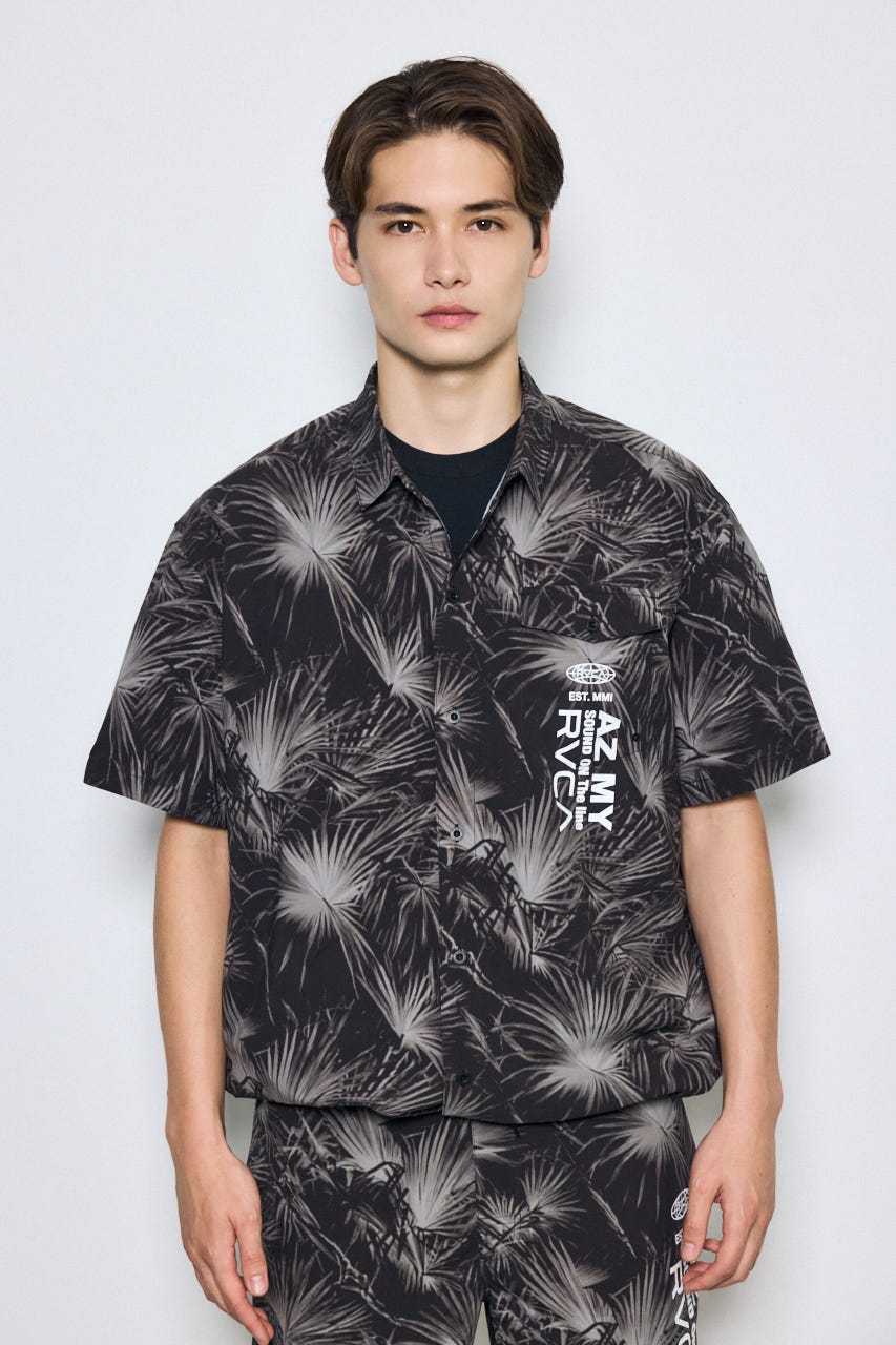 【RVCA×AZUL】総柄シャツ 柄BLK FREE