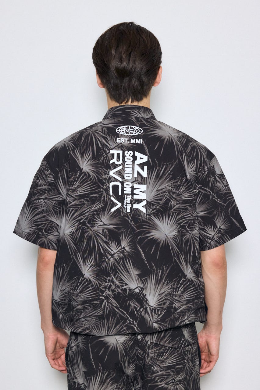 【RVCA×AZUL】総柄シャツ 柄BLK FREE