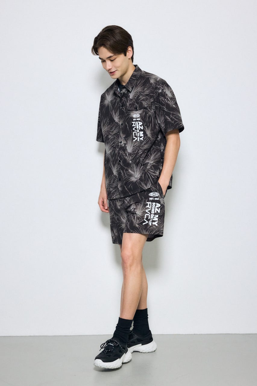 【RVCA×AZUL】総柄シャツ 柄BLK FREE