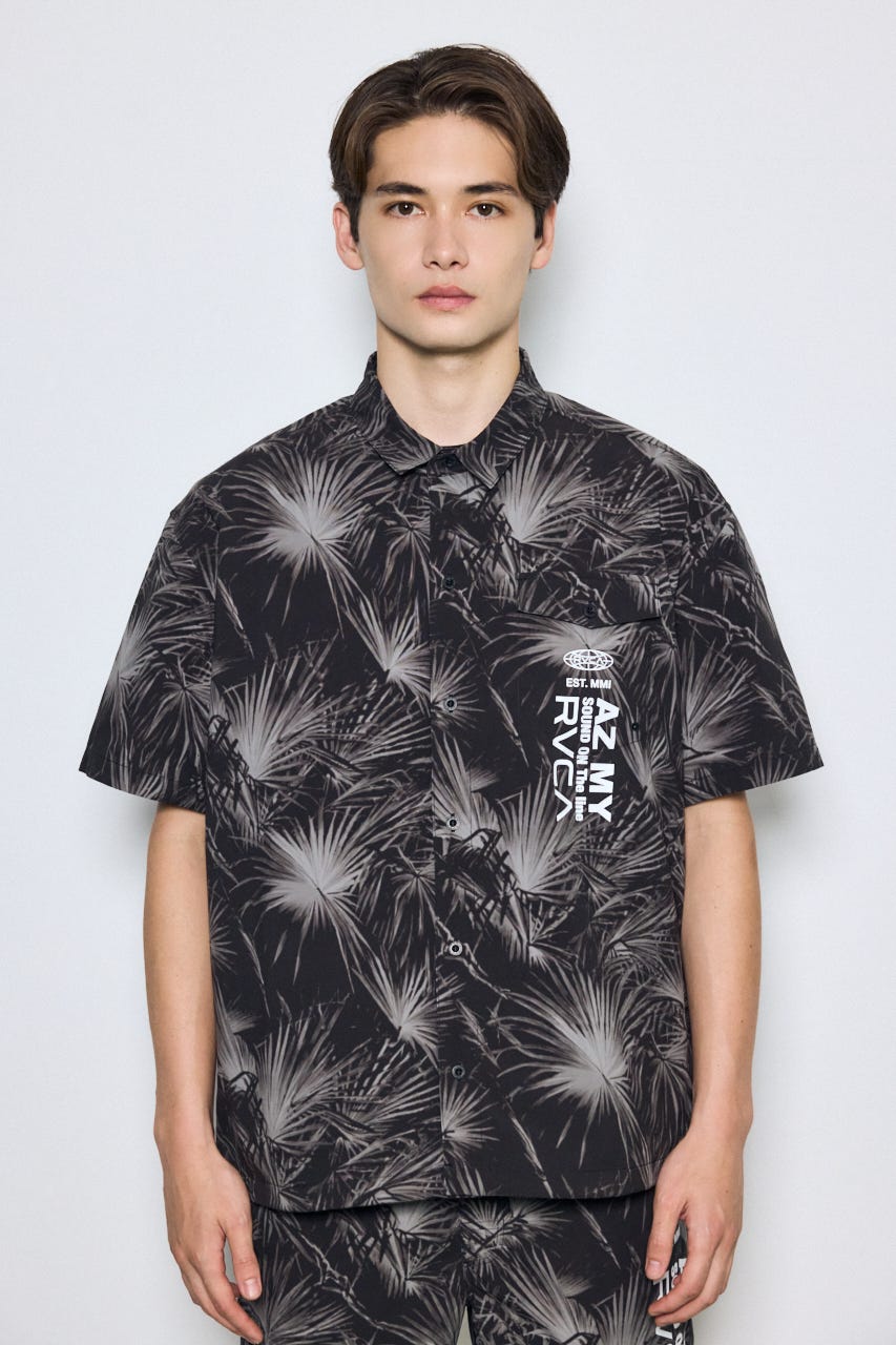 【RVCA×AZUL】総柄シャツ 柄BLK FREE