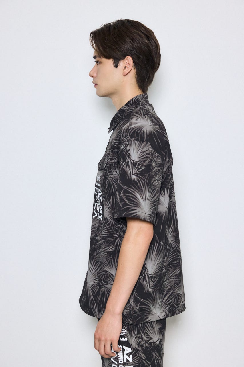 【RVCA×AZUL】総柄シャツ 柄BLK FREE