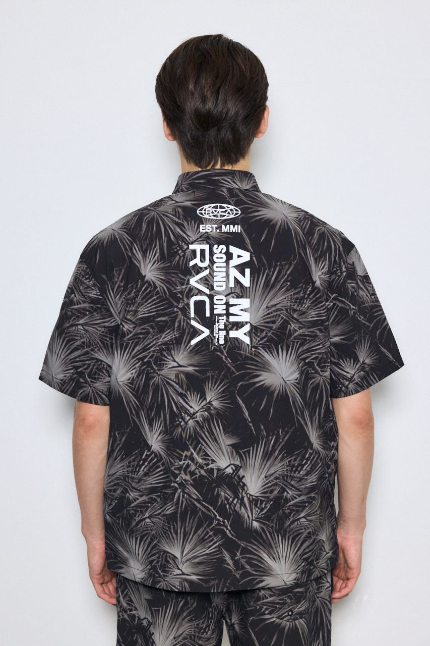 【RVCA×AZUL】総柄シャツ 柄BLK FREE