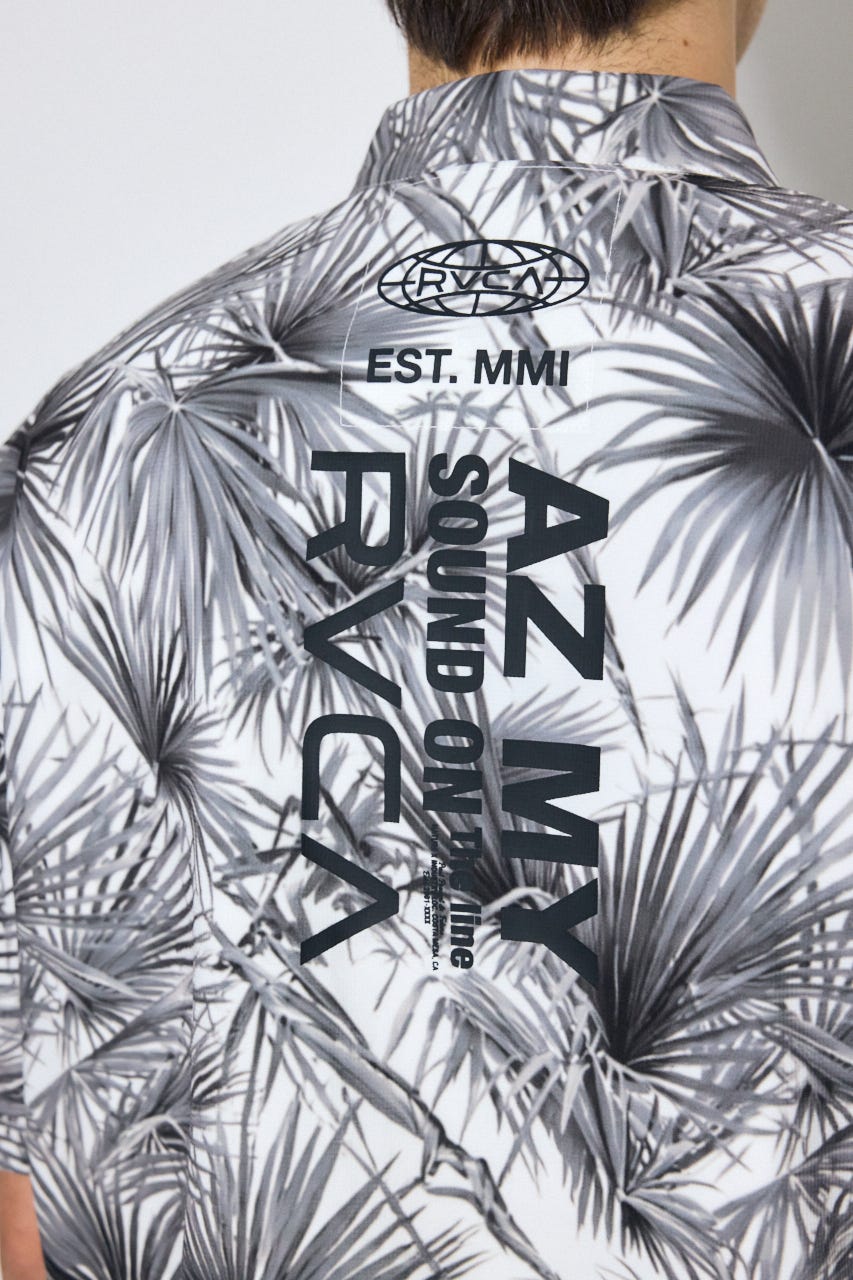 【RVCA×AZUL】総柄シャツ 柄WHT FREE