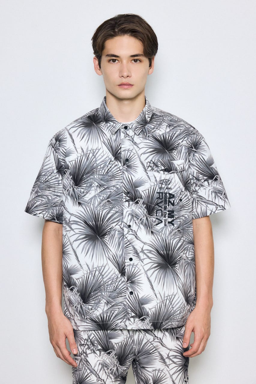 【RVCA×AZUL】総柄シャツ 柄WHT FREE