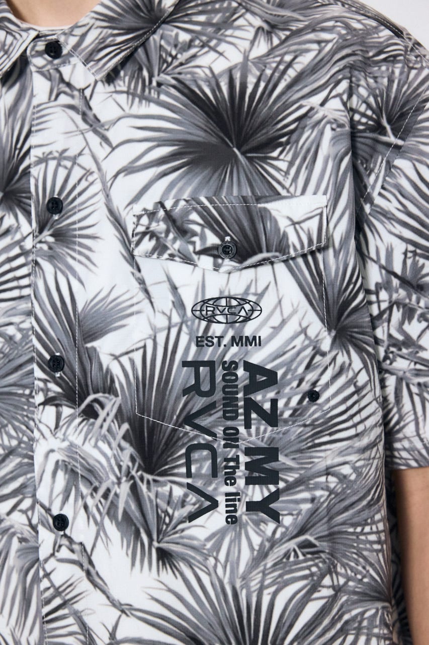 【RVCA×AZUL】総柄シャツ 柄WHT FREE