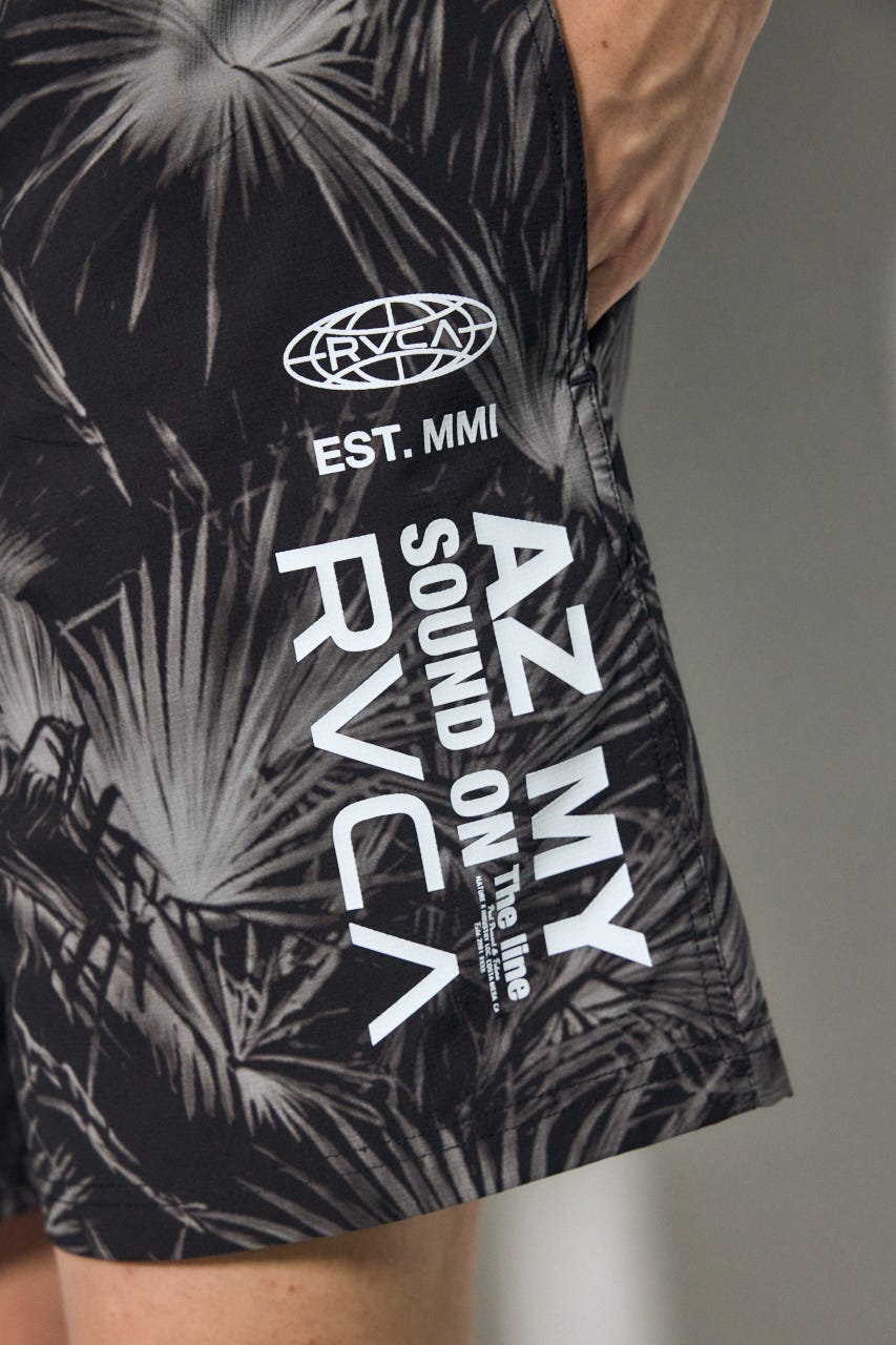 【RVCA×AZUL】総柄ショートパンツ 柄BLK FREE