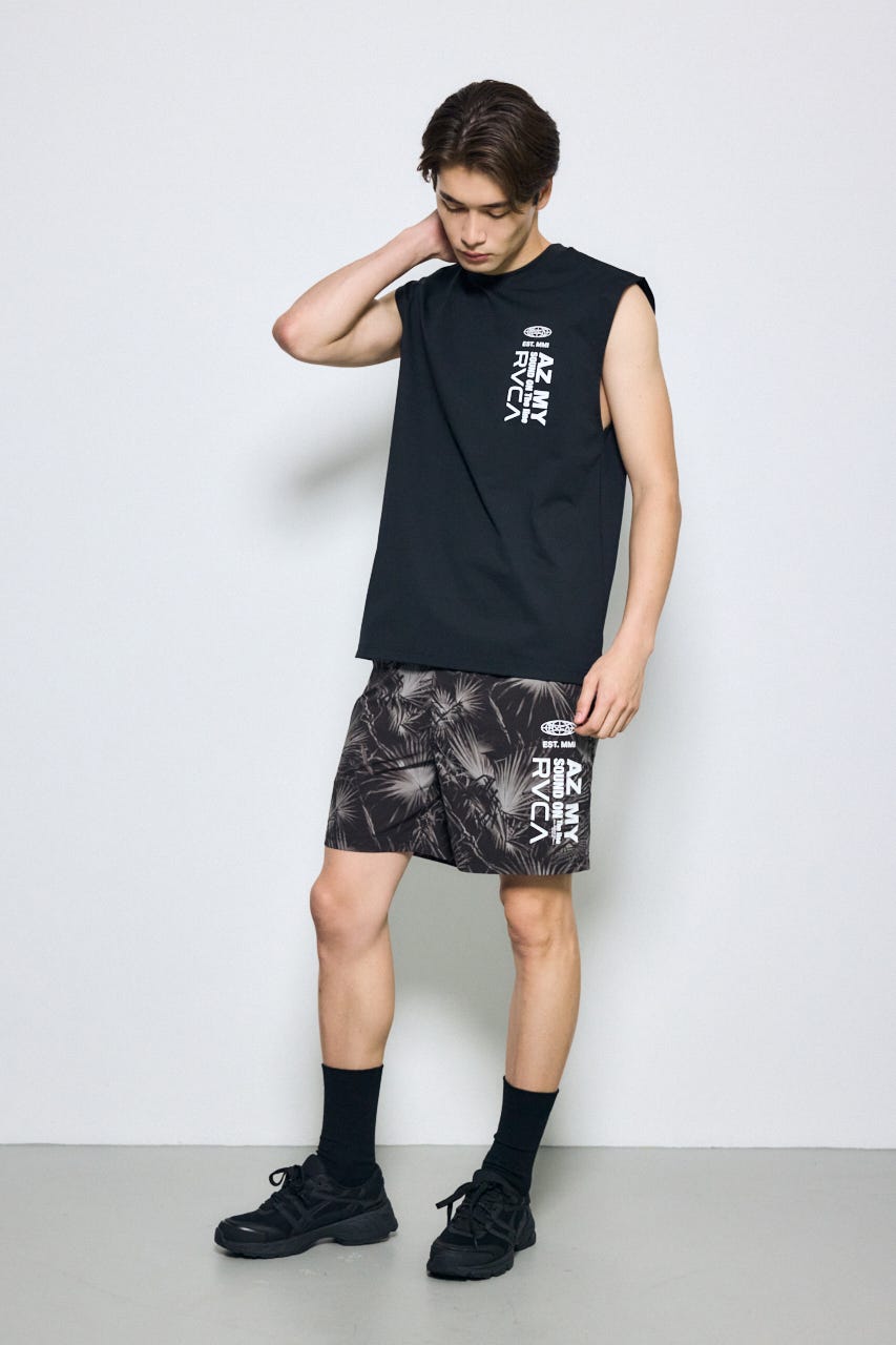 【RVCA×AZUL】総柄ショートパンツ 柄BLK FREE