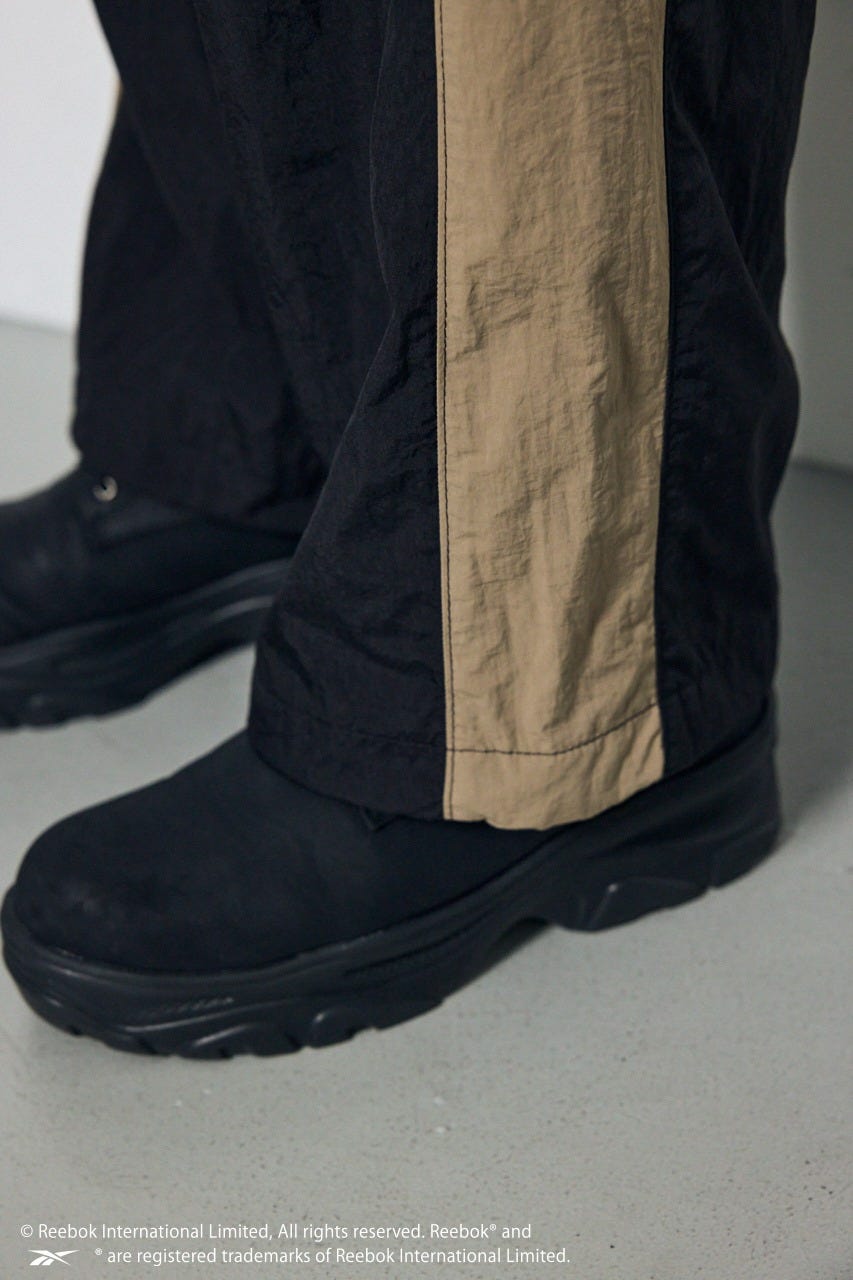 【REEBOK×AZUL】トラックパンツ BLK M
