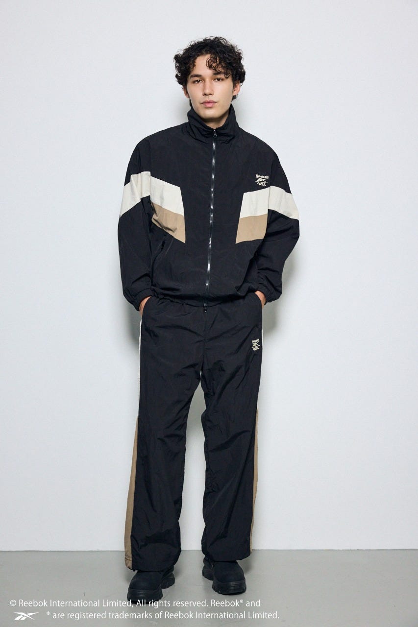 【REEBOK×AZUL】トラックパンツ BLK M
