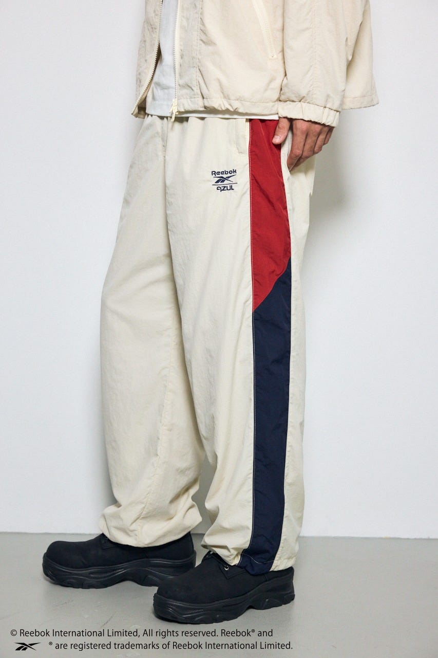 【REEBOK×AZUL】トラックパンツ IVOY L