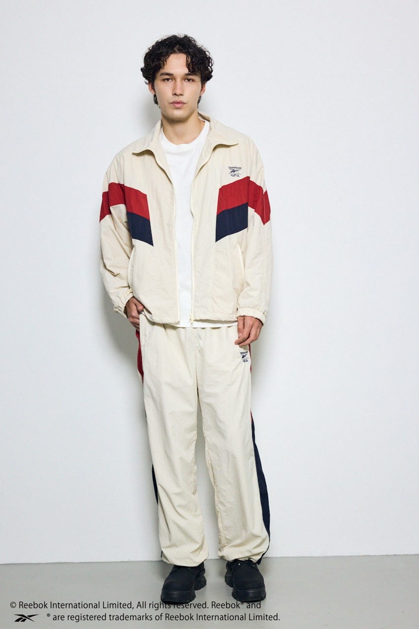 【REEBOK×AZUL】トラックパンツ IVOY L
