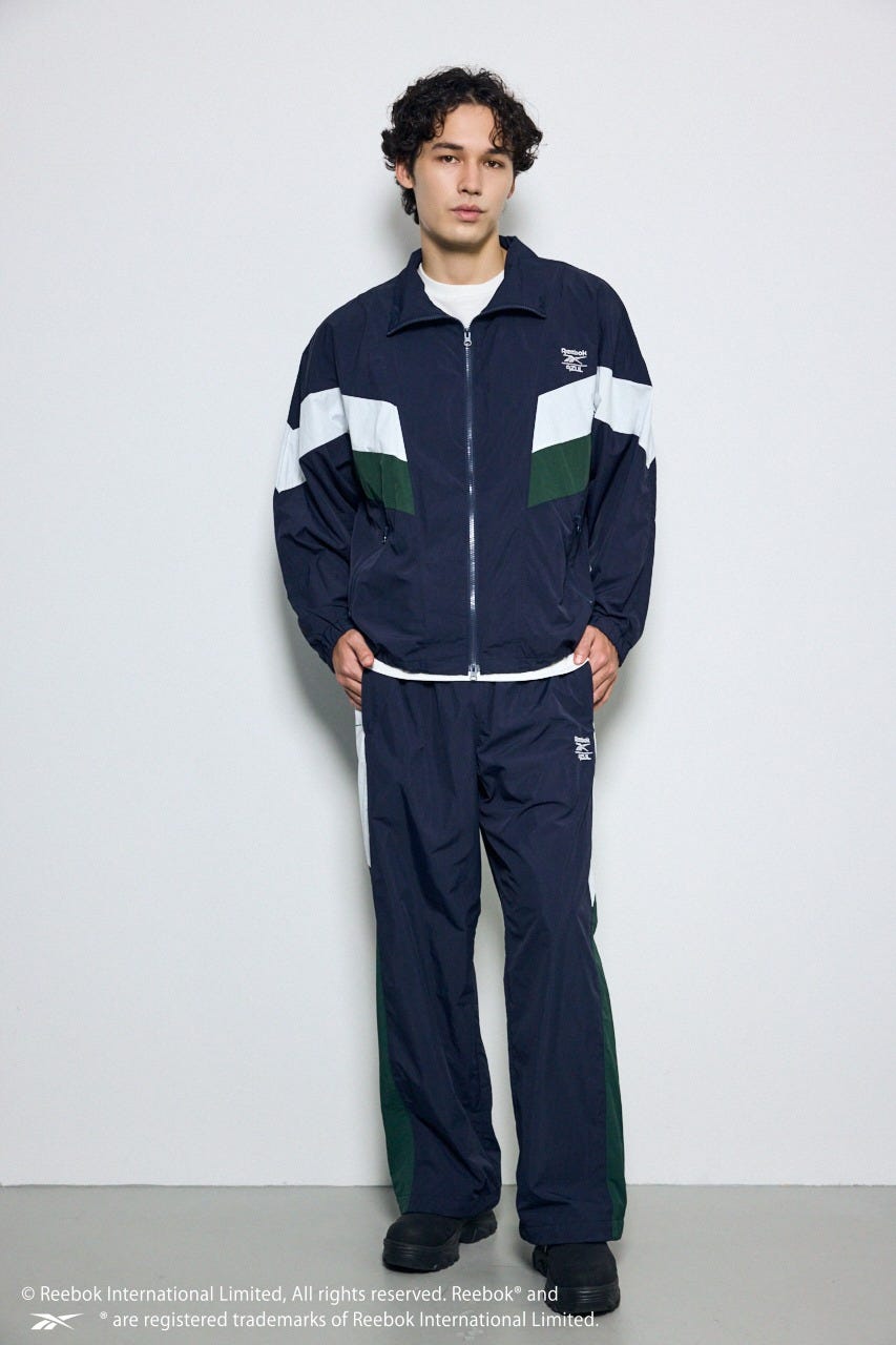 【REEBOK×AZUL】トラックパンツ NVY L