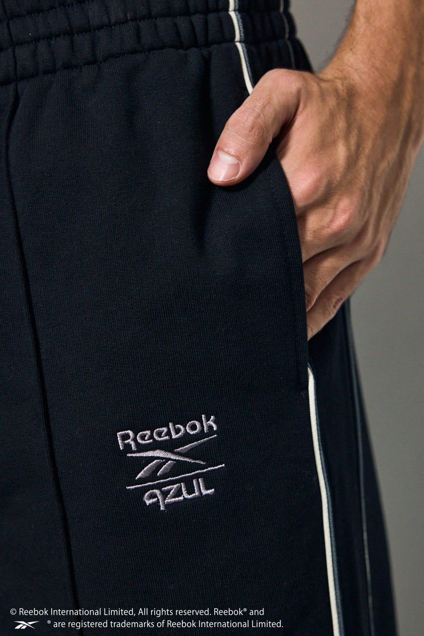 【REEBOK×AZUL】スウェットパンツ BLK FREE