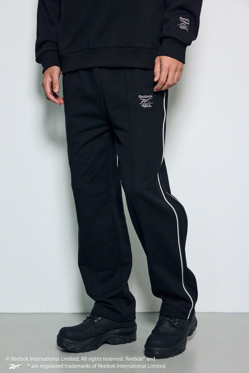 【REEBOK×AZUL】スウェットパンツ BLK FREE