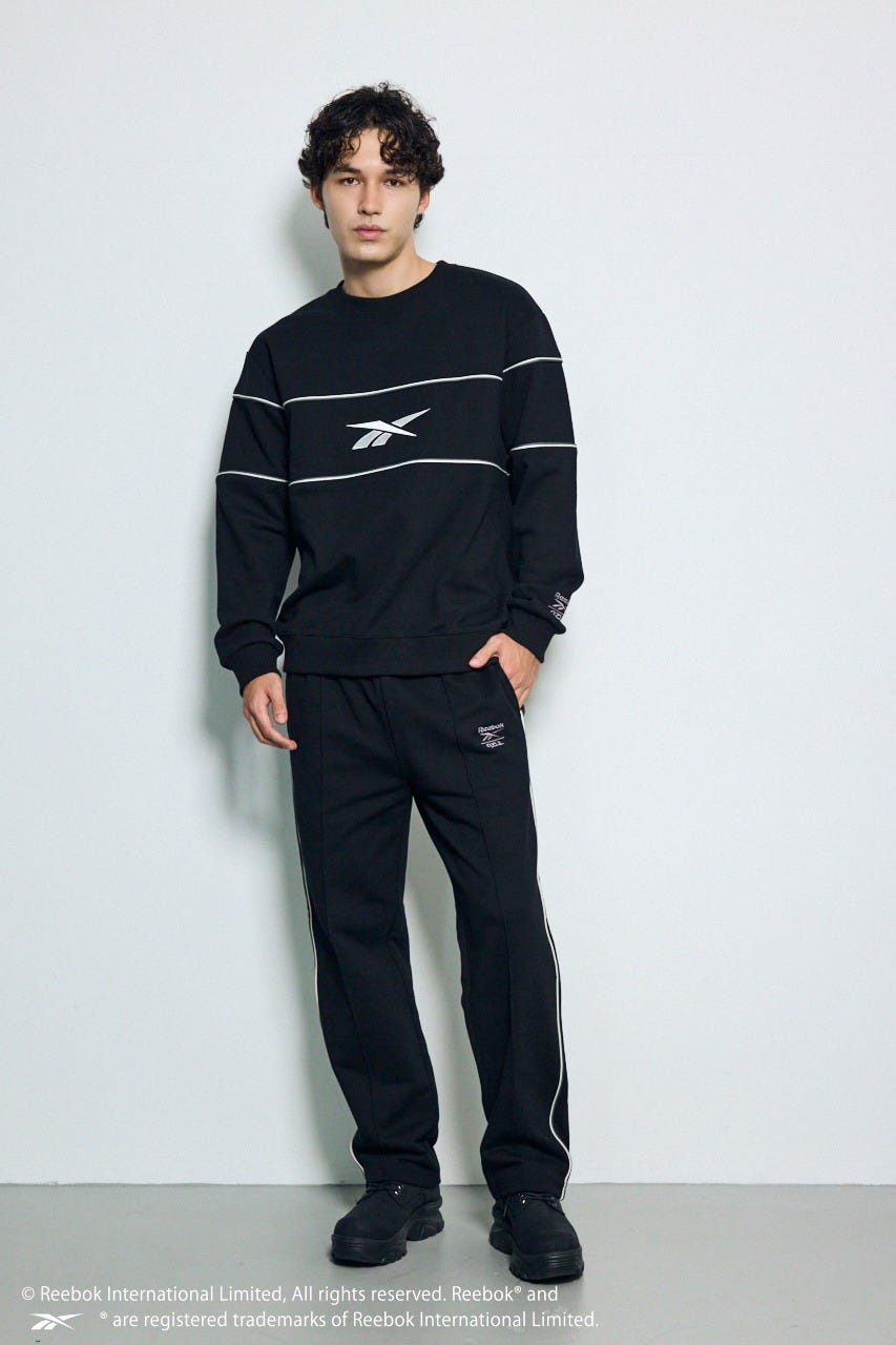 【REEBOK×AZUL】スウェットパンツ BLK FREE