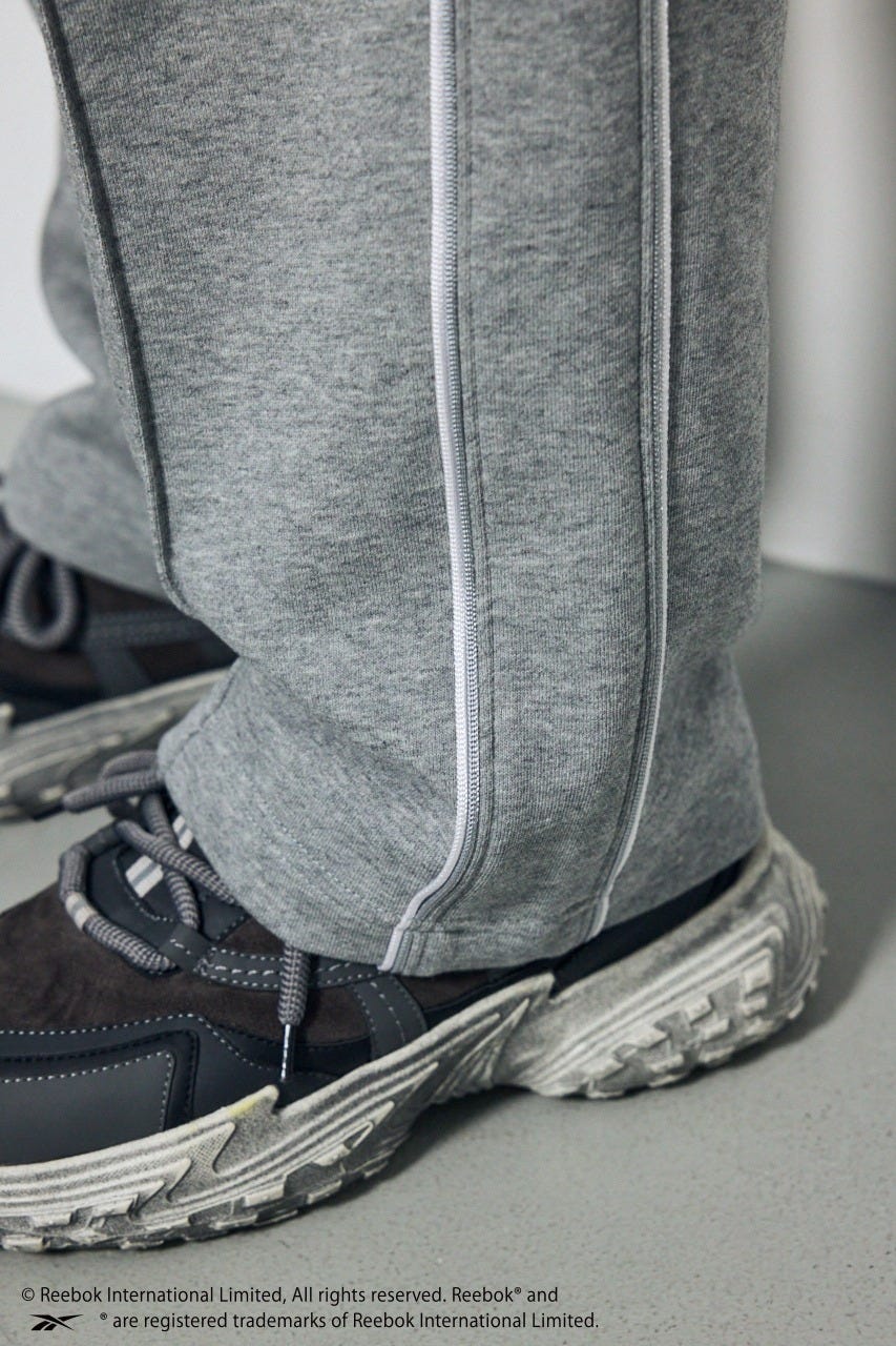 【REEBOK×AZUL】スウェットパンツ T.GRY FREE