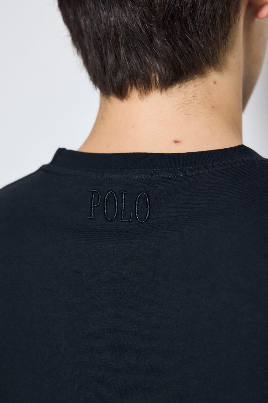 <先行予約>【POLO BCS×AZUL】ベア刺繍TEE BLK L