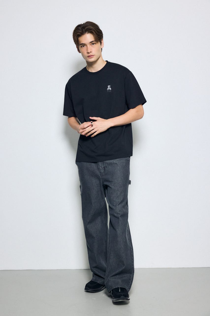 <先行予約>【POLO BCS×AZUL】ベア刺繍TEE BLK L