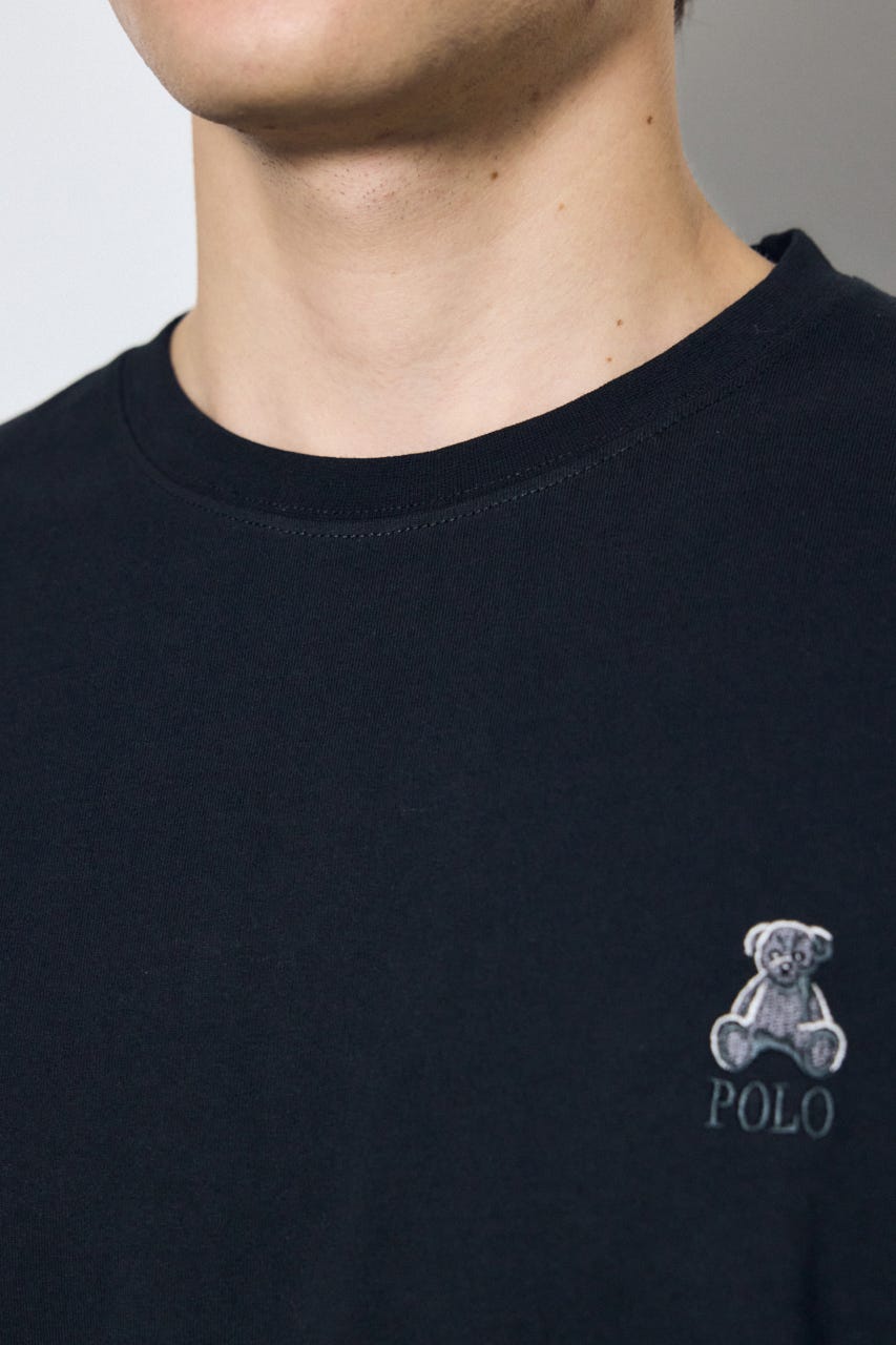 <先行予約>【POLO BCS×AZUL】ベア刺繍TEE BLK L