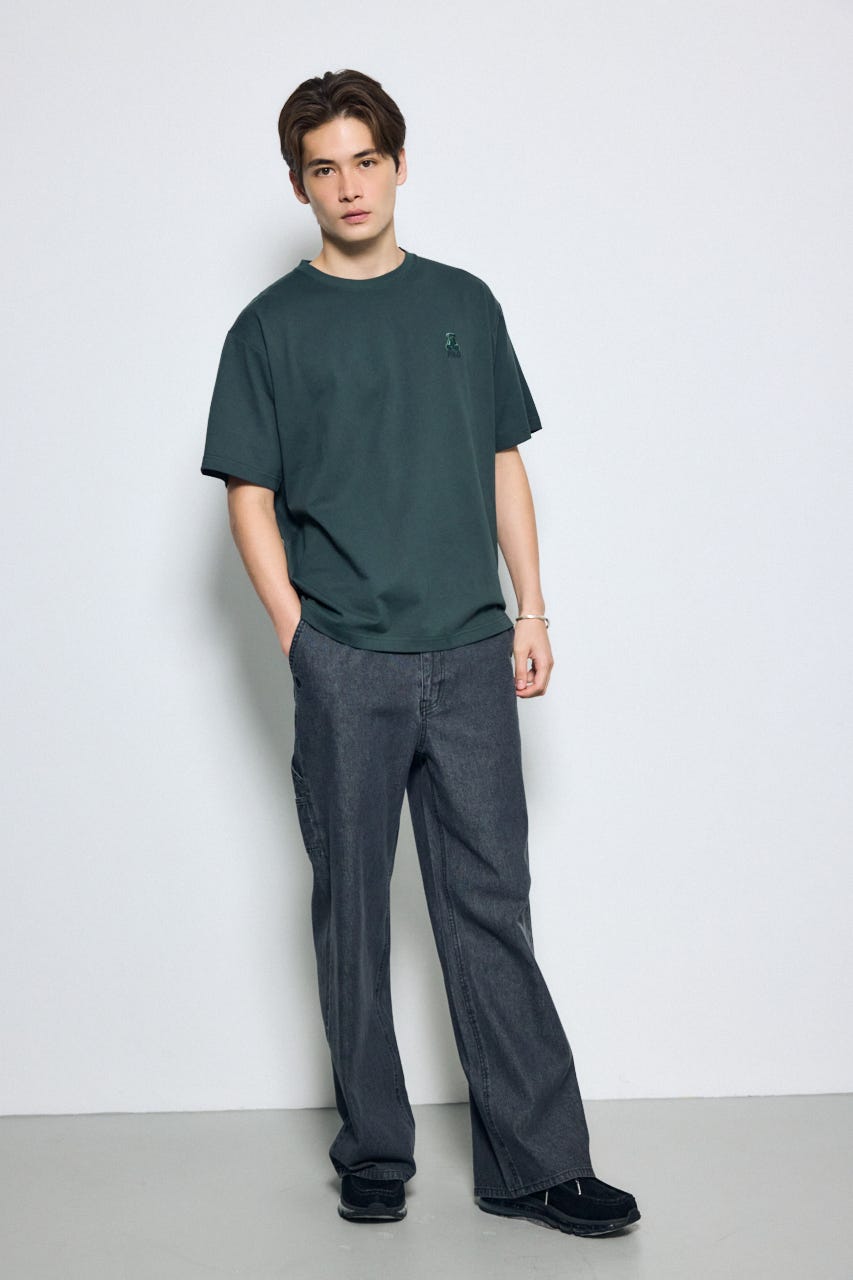 <先行予約>【POLO BCS×AZUL】ベア刺繍TEE D/GRN M