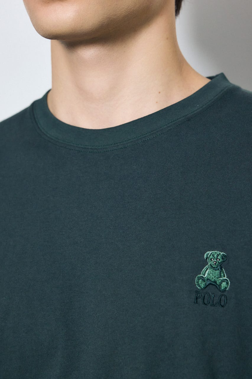 <先行予約>【POLO BCS×AZUL】ベア刺繍TEE D/GRN M