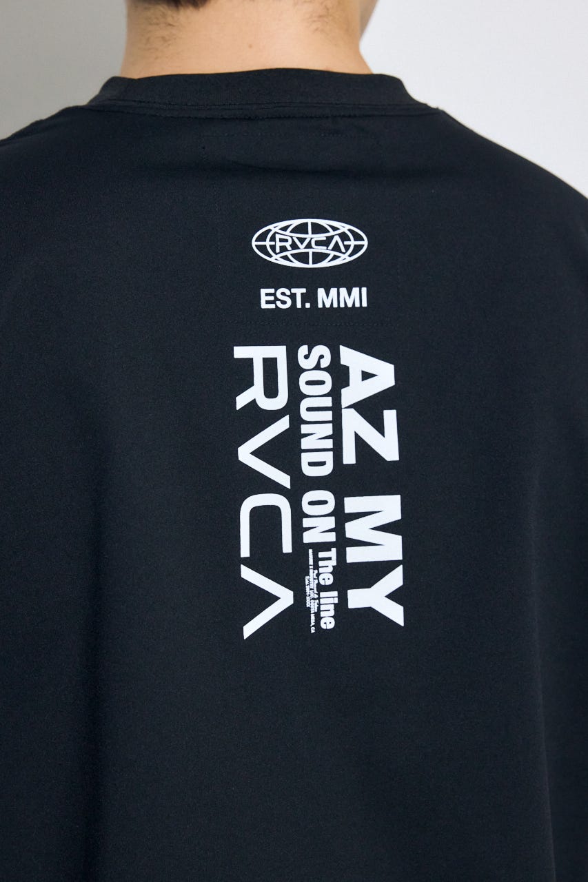 【RVCA×AZUL】バックプリントTEE BLK L