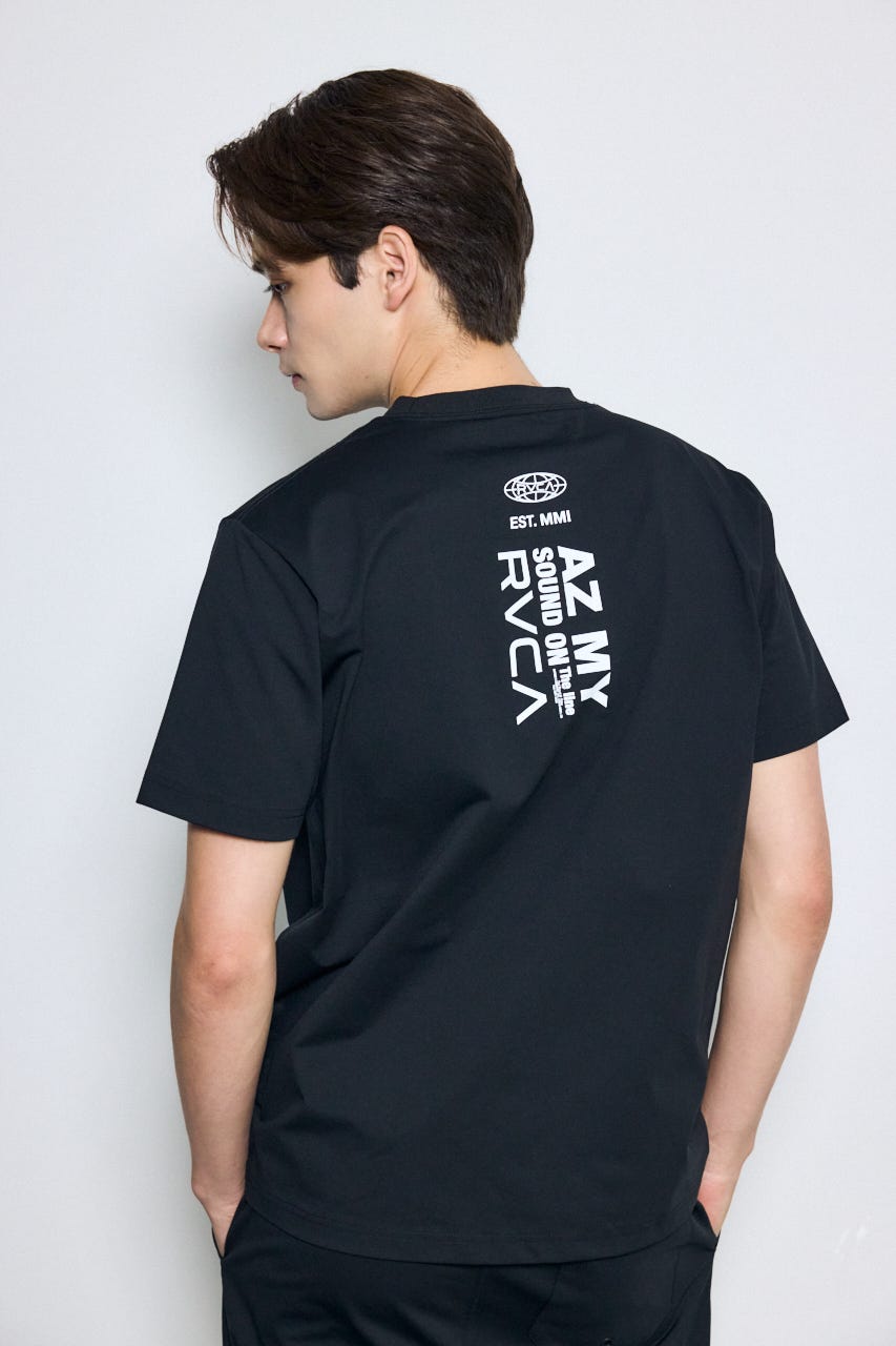 【RVCA×AZUL】バックプリントTEE BLK L