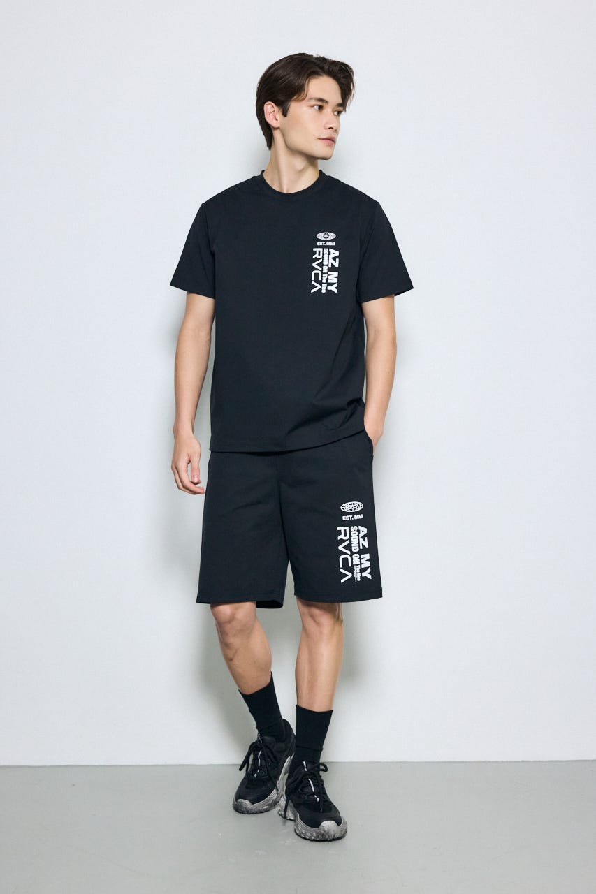 【RVCA×AZUL】バックプリントTEE BLK L