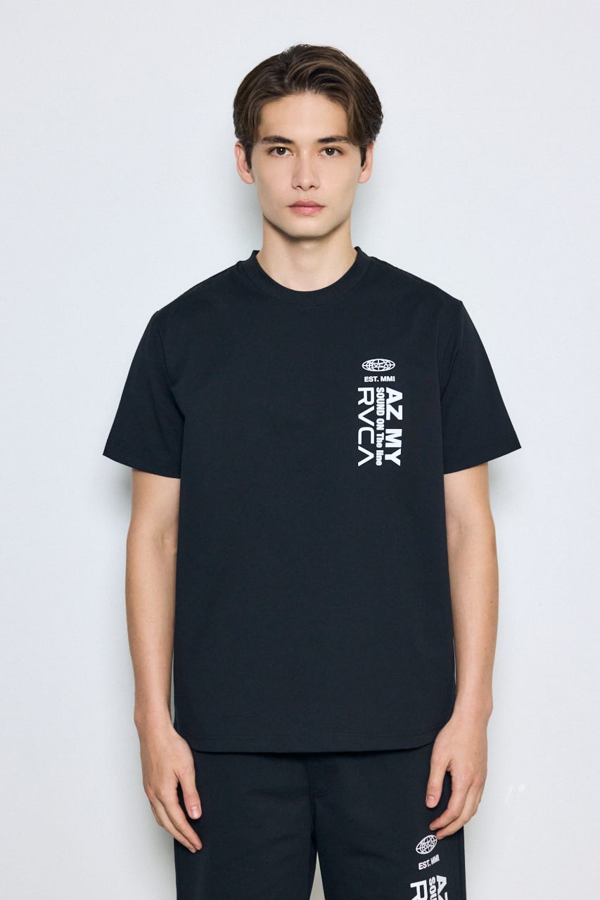 【RVCA×AZUL】バックプリントTEE BLK L