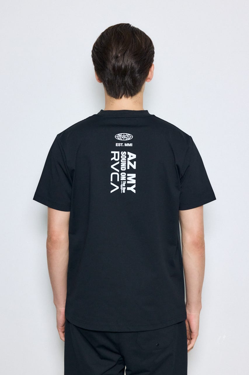 【RVCA×AZUL】バックプリントTEE BLK L