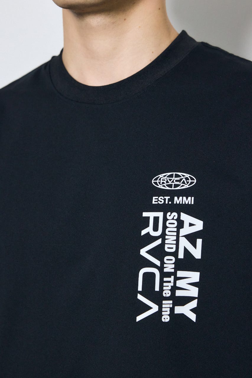 【RVCA×AZUL】バックプリントTEE BLK L