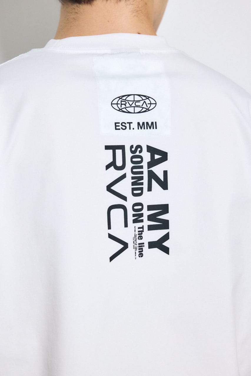 【RVCA×AZUL】バックプリントTEE WHT L