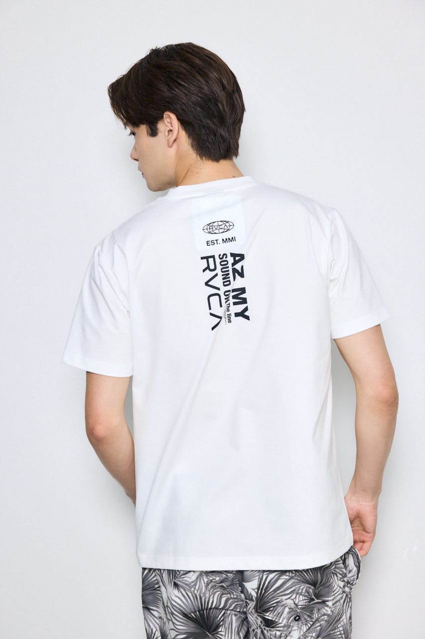 【RVCA×AZUL】バックプリントTEE WHT L