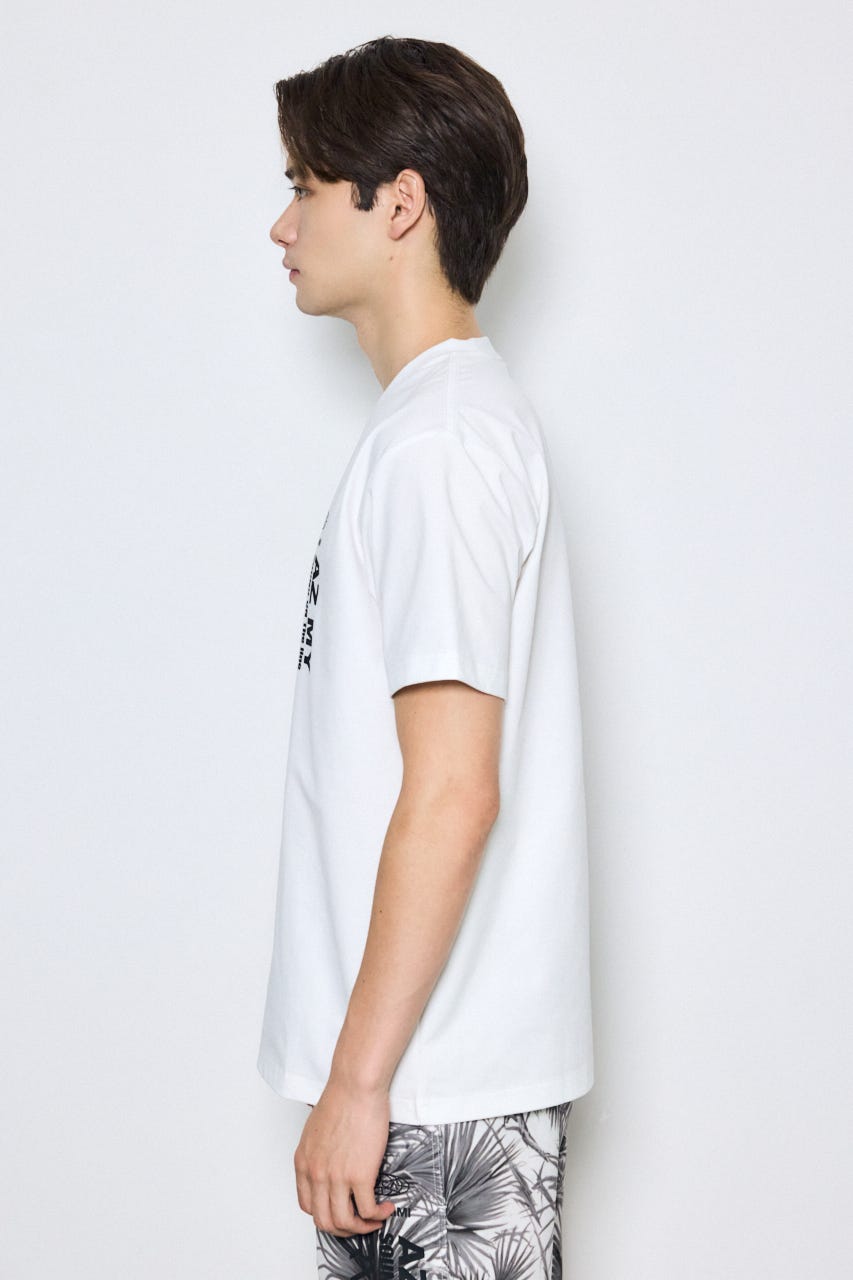 【RVCA×AZUL】バックプリントTEE WHT L