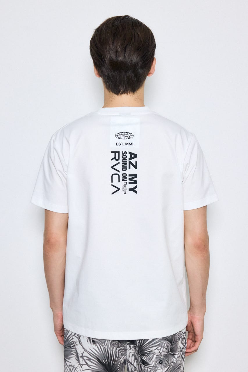【RVCA×AZUL】バックプリントTEE WHT L