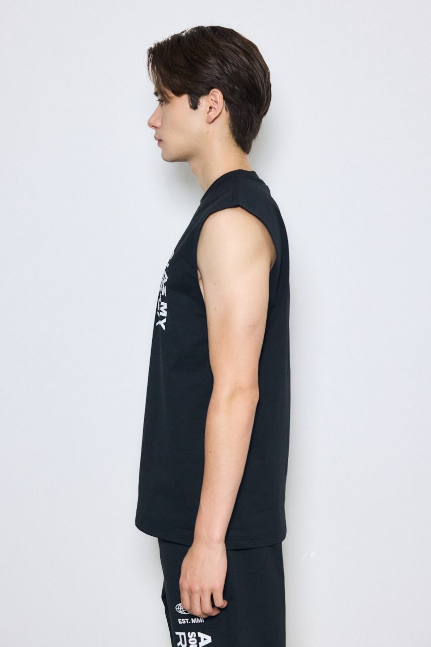 【RVCA×AZUL】バックプリントノースリーブ BLK FREE