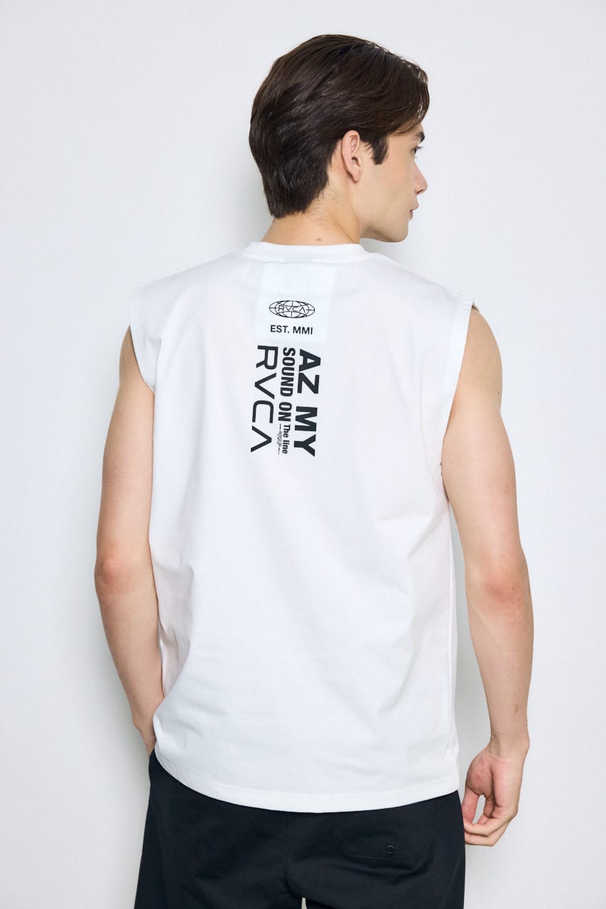 【RVCA×AZUL】バックプリントノースリーブ WHT FREE