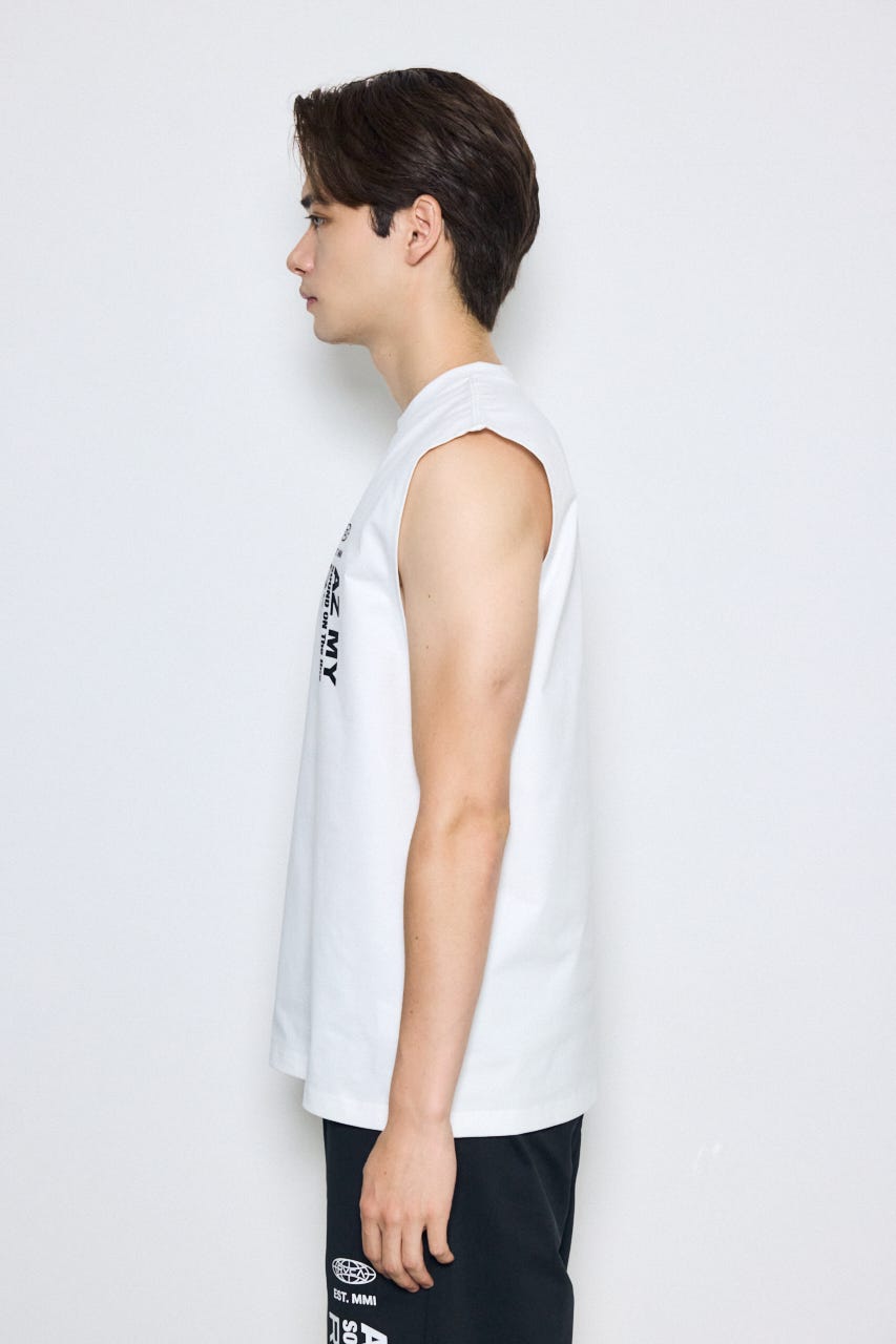 【RVCA×AZUL】バックプリントノースリーブ WHT FREE