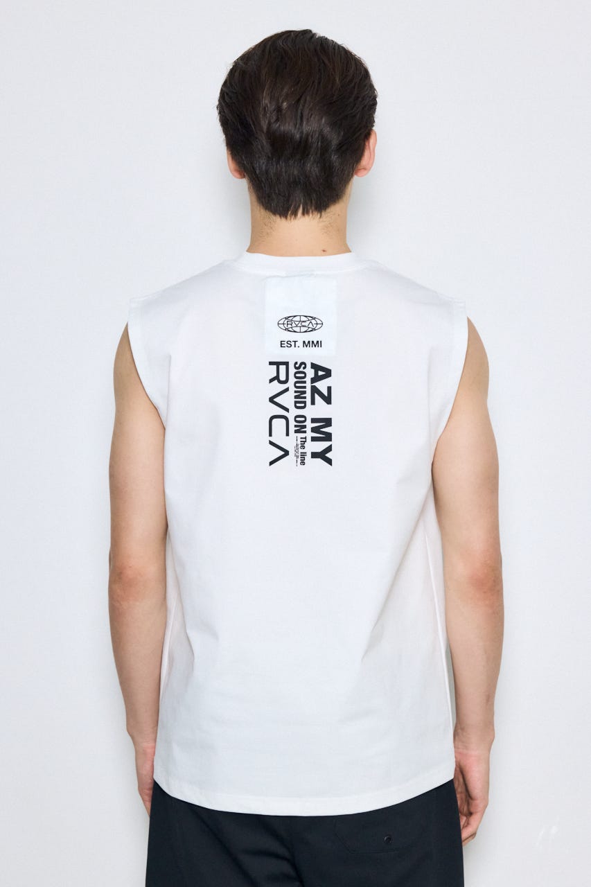 【RVCA×AZUL】バックプリントノースリーブ WHT FREE