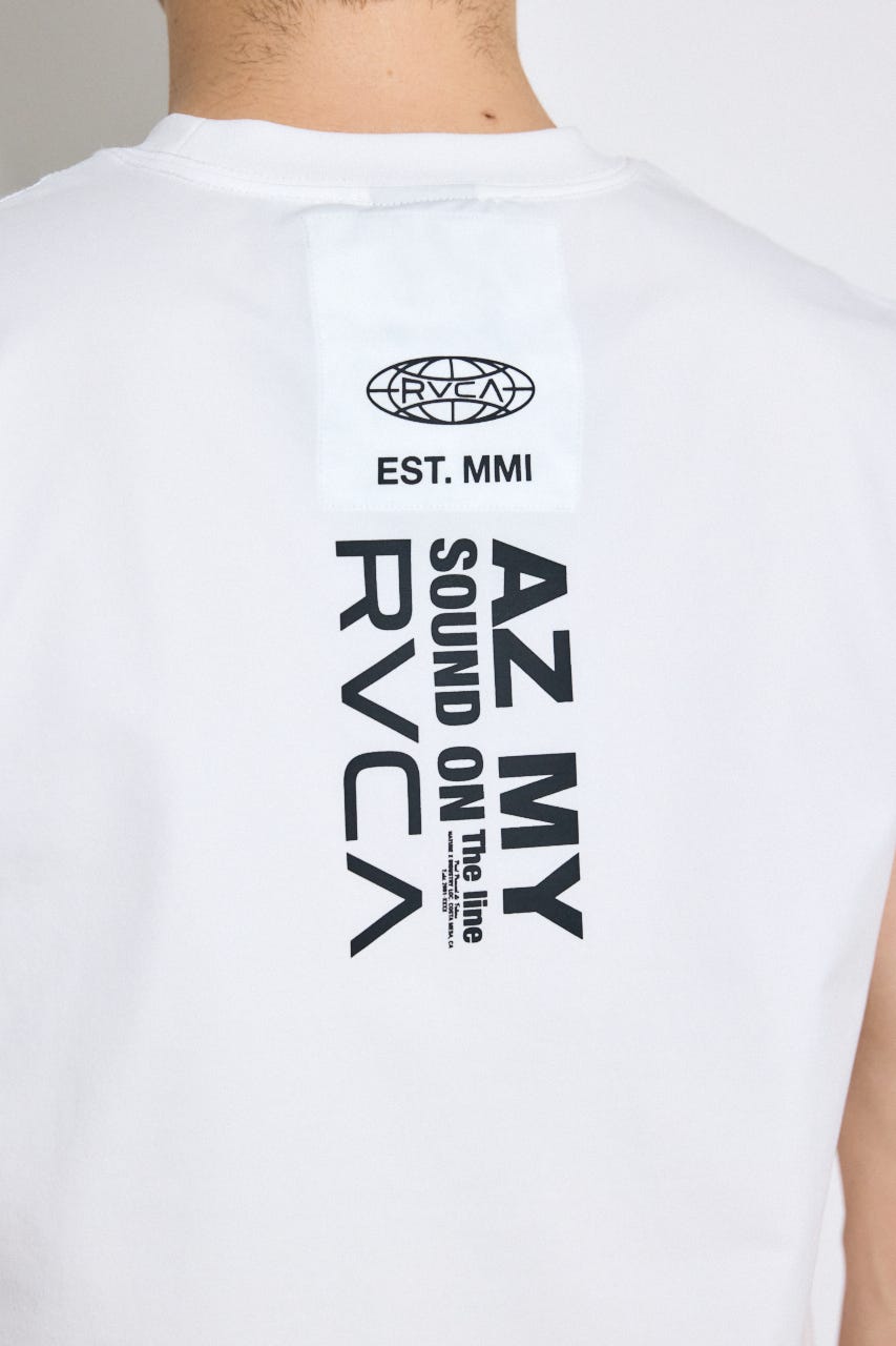 【RVCA×AZUL】バックプリントノースリーブ WHT FREE