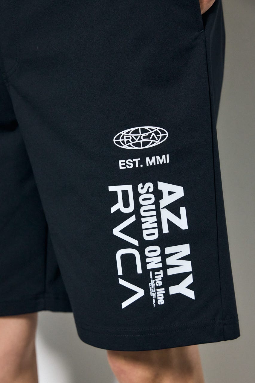 【RVCA×AZUL】ショートパンツ BLK L