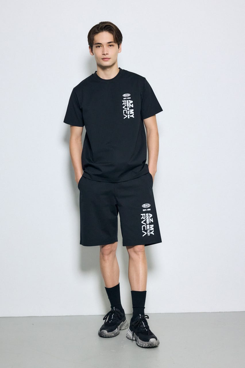 【RVCA×AZUL】ショートパンツ BLK L