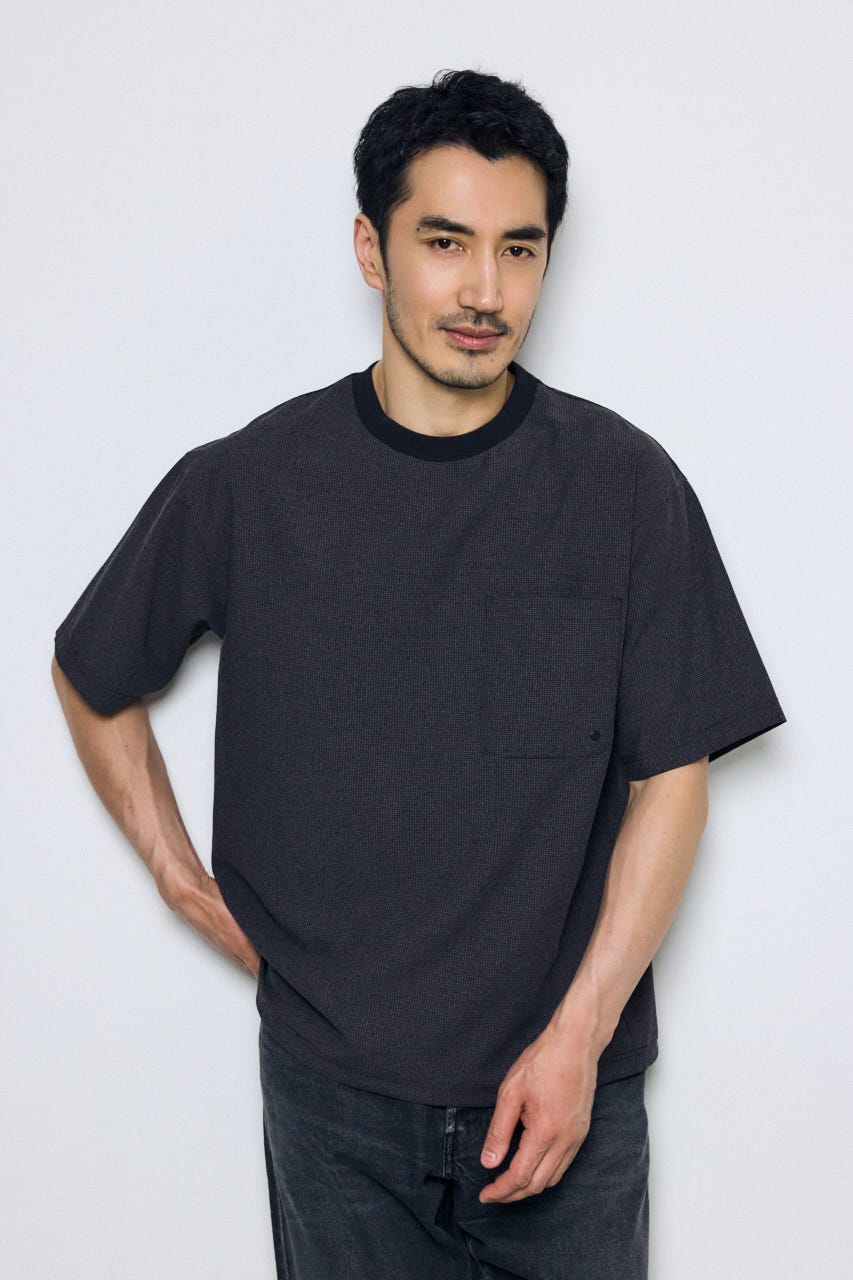 テックジャガードアクショントップス BLK M